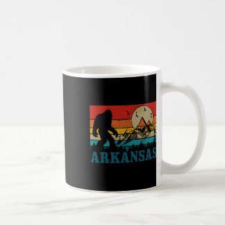 Arkansas Bigfoot Vintage Mountains Hiking Camping Coffee Mug