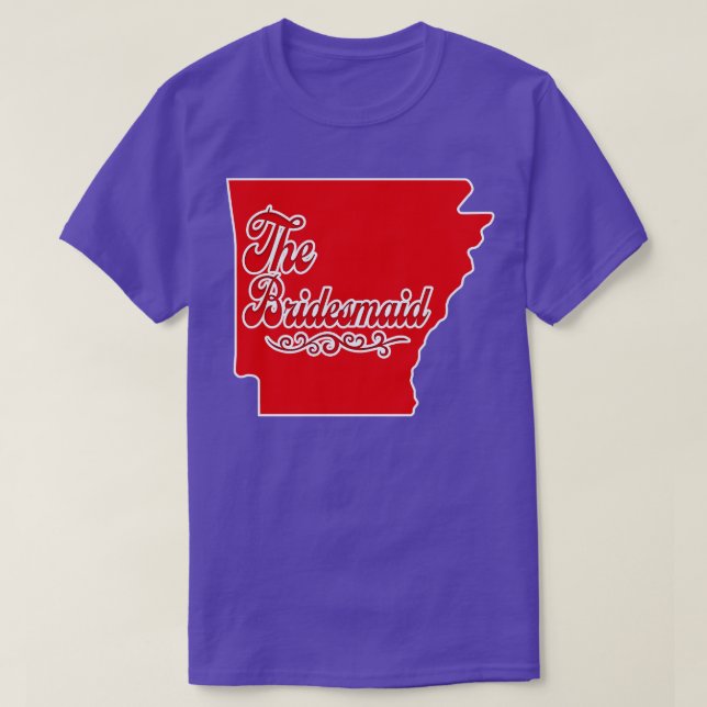 Arkansas Bridesmaid Bachelorette Party Shirt Desig (Design Front)