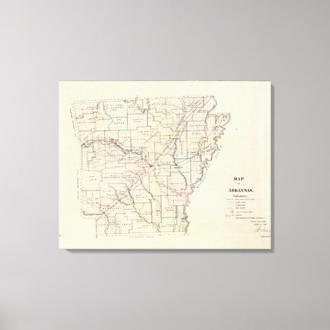 Arkansas Canvas Print (Front)