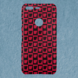 Arkansas Checker Black and Red Pattern Uncommon Google Pixel Case