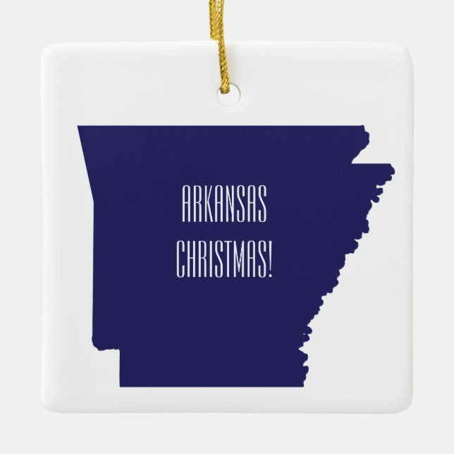 Arkansas Christmas Ornament (Front)