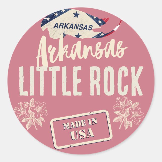 Arkansas Cities Classic Round Sticker (Front)