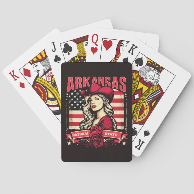 Arkansas Cowgirl Poker Cards (Back)