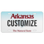 Arkansas Custom License Plate at Zazzle