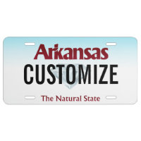 Arkansas Custom License Plate