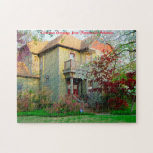 Arkansas Fayetteville. Christmas Greetings Jigsaw Puzzle