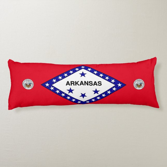 Arkansas flag body pillow (Back)