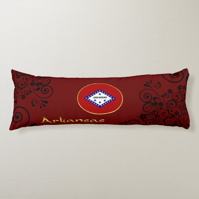 Arkansas flag body pillow (Front)