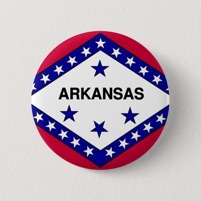 Arkansas Flag Button (Front)