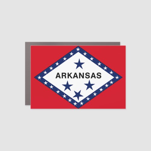 Arkansas Flag Car Magnet