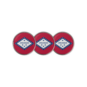 Arkansas Flag Golf Ball Marker