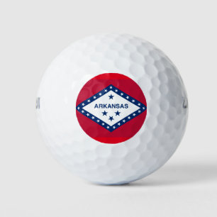 ARKANSAS FLAG GOLF BALLS