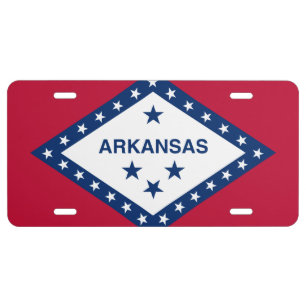 ARKANSAS FLAG LICENSE PLATE