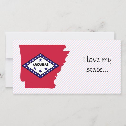 Arkansas Flag Map (Front)