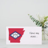 Arkansas Flag Map (Standing Front)
