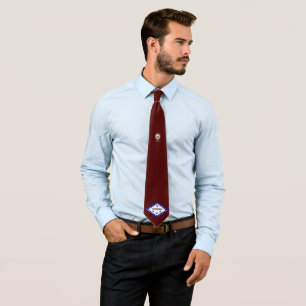 Arkansas flag neck tie
