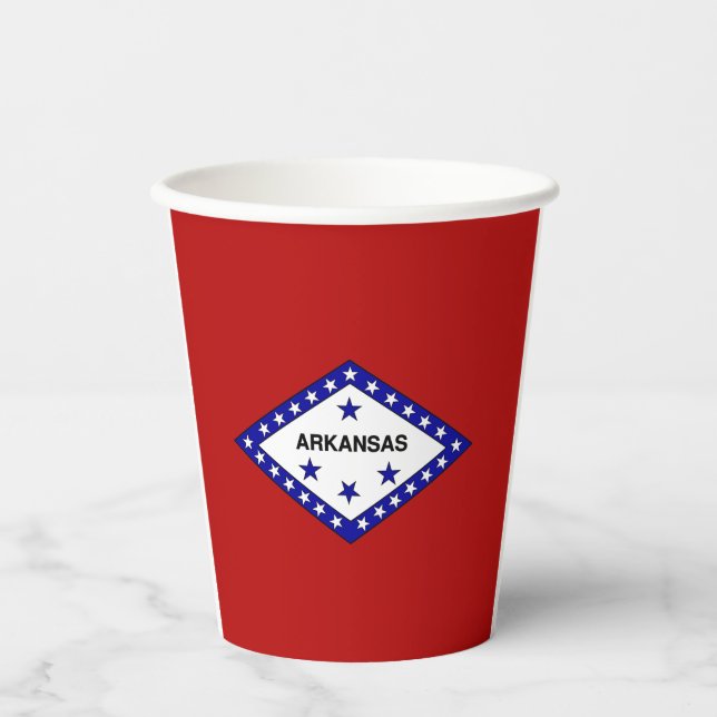 Arkansas flag paper cups (Front)