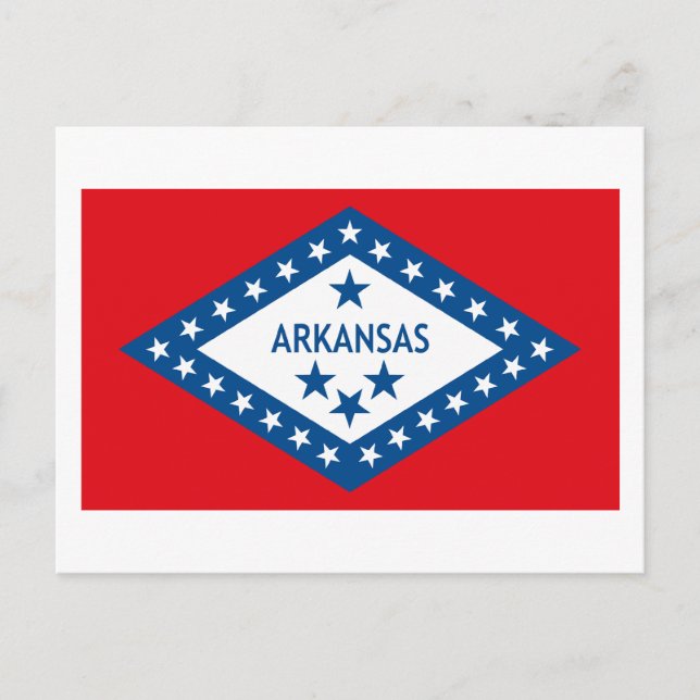 Arkansas Flag Postcard (Front)