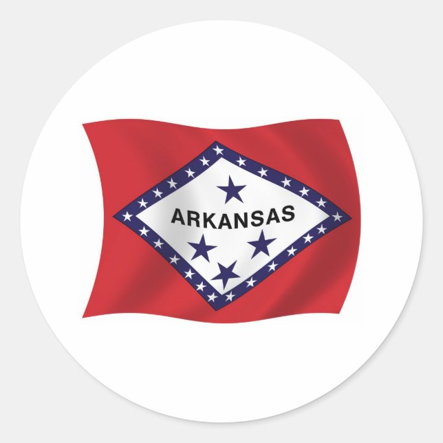 Arkansas Flag Sticker (Front)