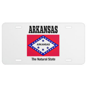 Arkansas flag, The Natural State License Plate