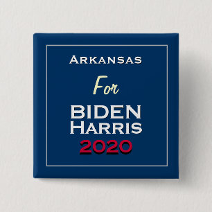 Arkansas for BIDEN HARRIS 2020 Square Button