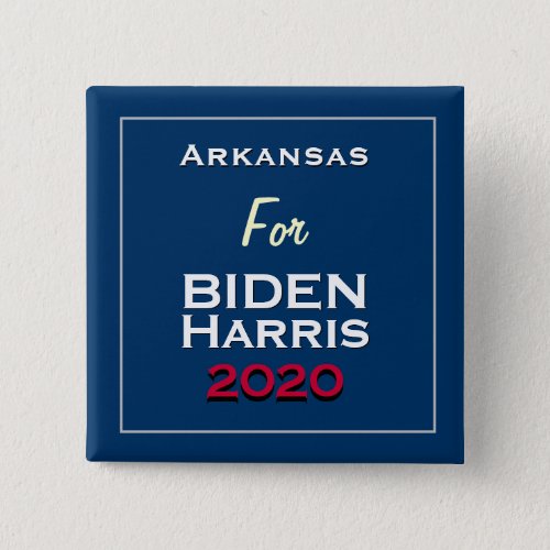 Arkansas for BIDEN HARRIS 2020 Square Button