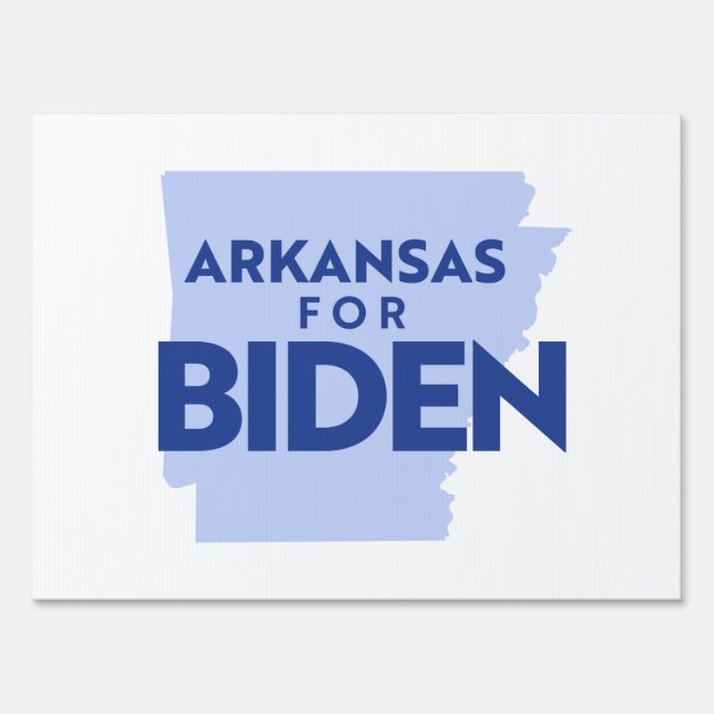 Arkansas For Biden Sign (Front)