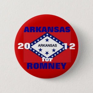 Arkansas for Romney 2012 Button