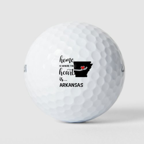 Arkansas home is where the heart is golf balls