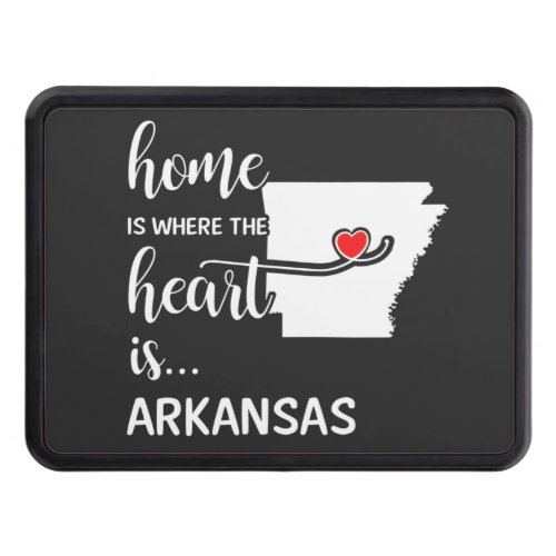 Arkansas home is where the heart is hitch cover