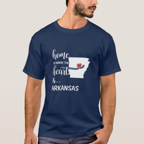 Arkansas home is where the heart is T_Shirt