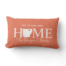 Arkansas home state map personalized family