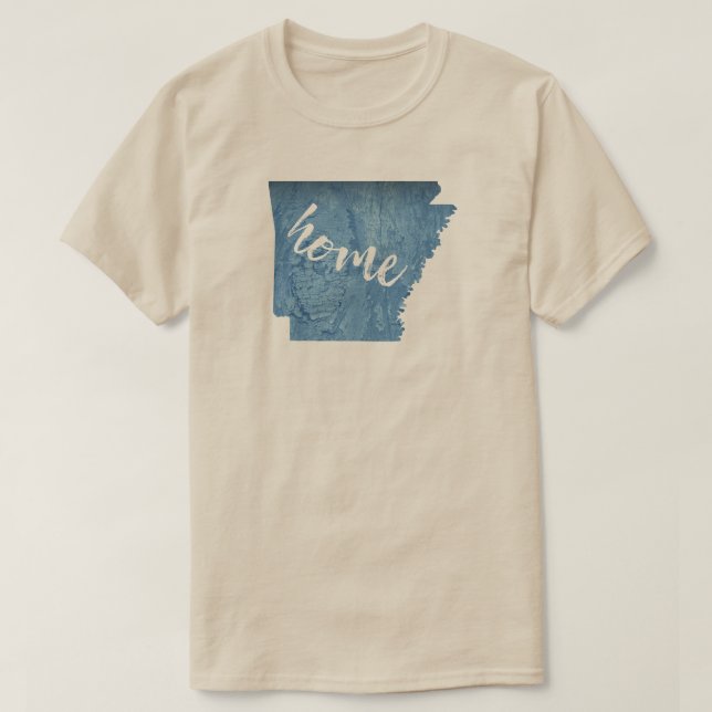 Arkansas Home Wood Grain T-Shirt (Design Front)