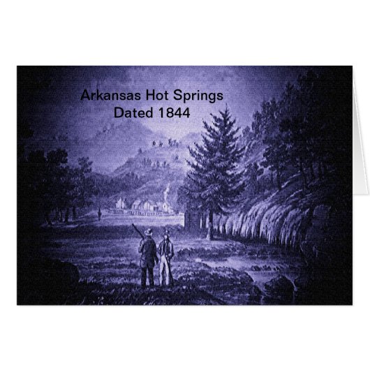Arkansas Hot Springs Vintage 1844 Cards (Front Horizontal)