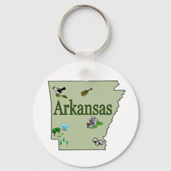 Arkansas Keychain by slowtownemarketplace at Zazzle