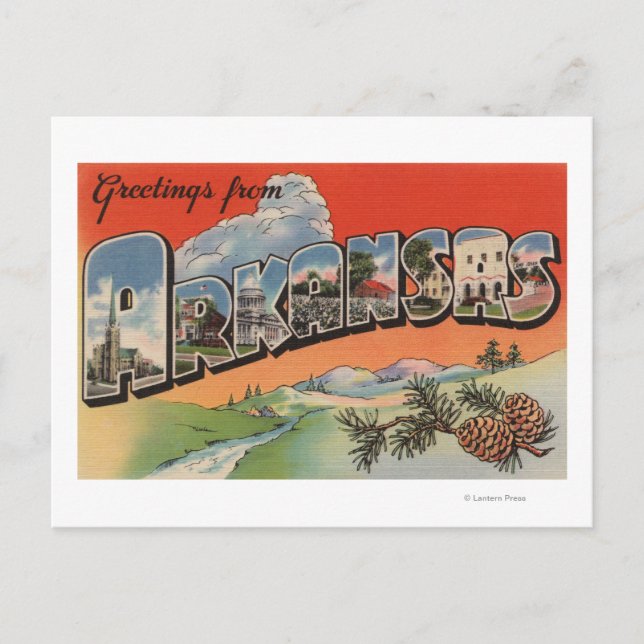 Arkansas (Landscape Scene) - Large Letter Postcard (Front)
