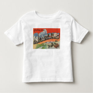Arkansas (Landscape Scene) - Large Letter Toddler T-shirt