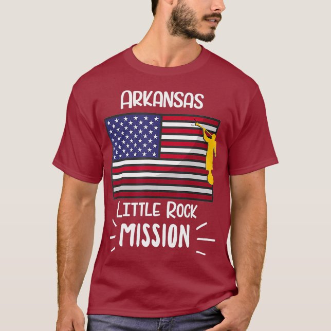 Arkansas Little Rock Mormon LDS Mission Gift T-Shirt (Front)