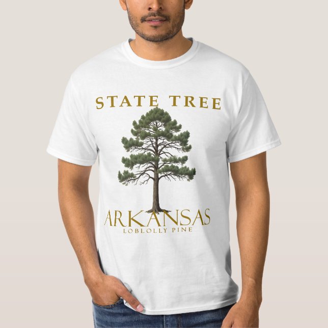 Arkansas Loblolly Pine Tree Design T-Shirt (Front)