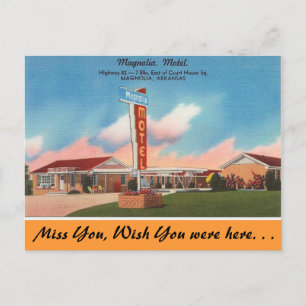 Arkansas, Magnolia Motel Postcard