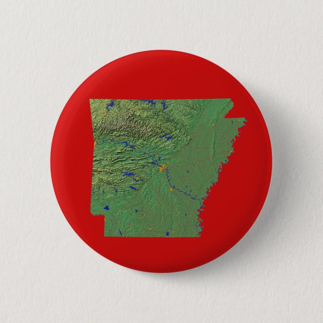 Arkansas Map Button (Front)