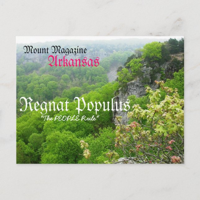 Arkansas/Mount Magazine Postcard (Front)