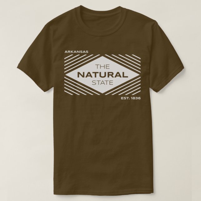Arkansas Natural State 1836 TShirt (Design Front)