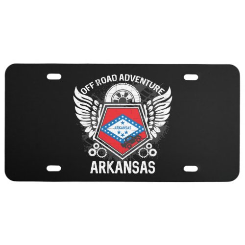 Arkansas Off Road Adventure 4x4 Trails Mudding License Plate