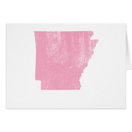 Arkansas Pink Vintage Grunge Cards (Front Horizontal)