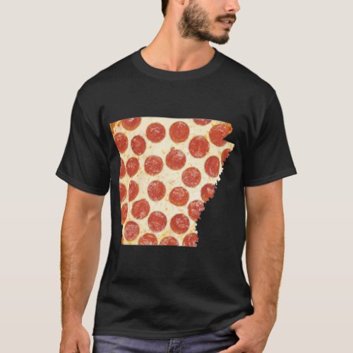 ARKANSAS PIZZA PEPPERONI PIZZA STATE T_Shirt