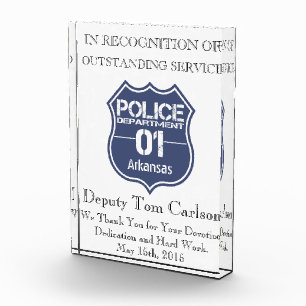 Arkansas Police Department Shield 01 Acrylic Award