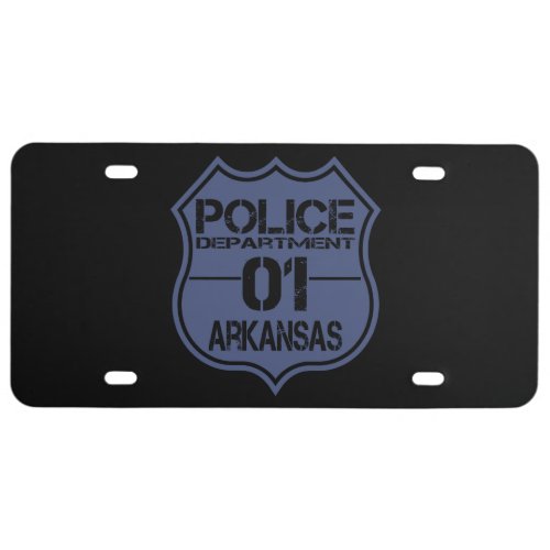 Arkansas Police Department Shield 01 License Plate