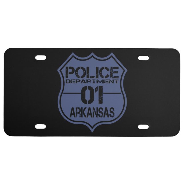 Arkansas Police Department Shield 01 License Plate (Front)