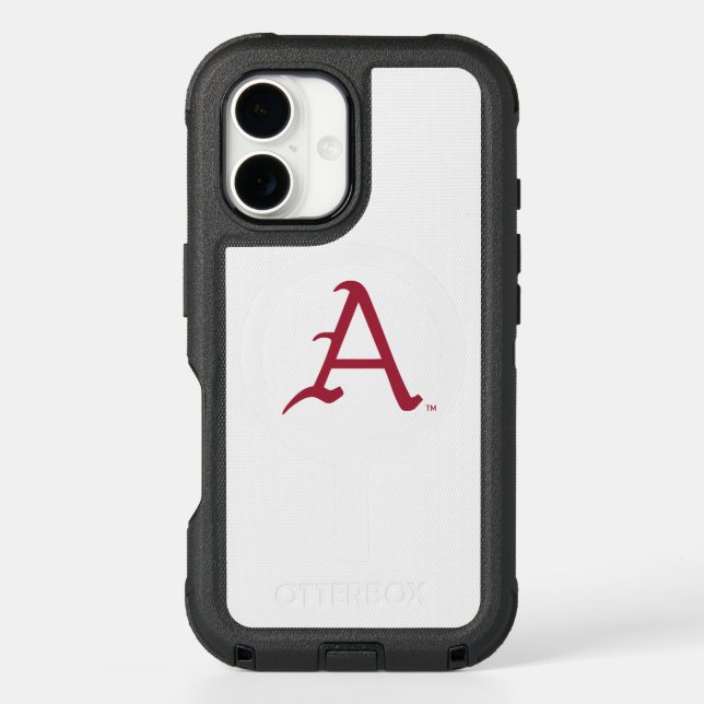 Arkansas Razorbacks Classic "A" Baseball Logo Otterbox iPhone Case (Back)
